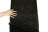 Black and Metallic Gold Floral Stretch Lace Fabric by the yard